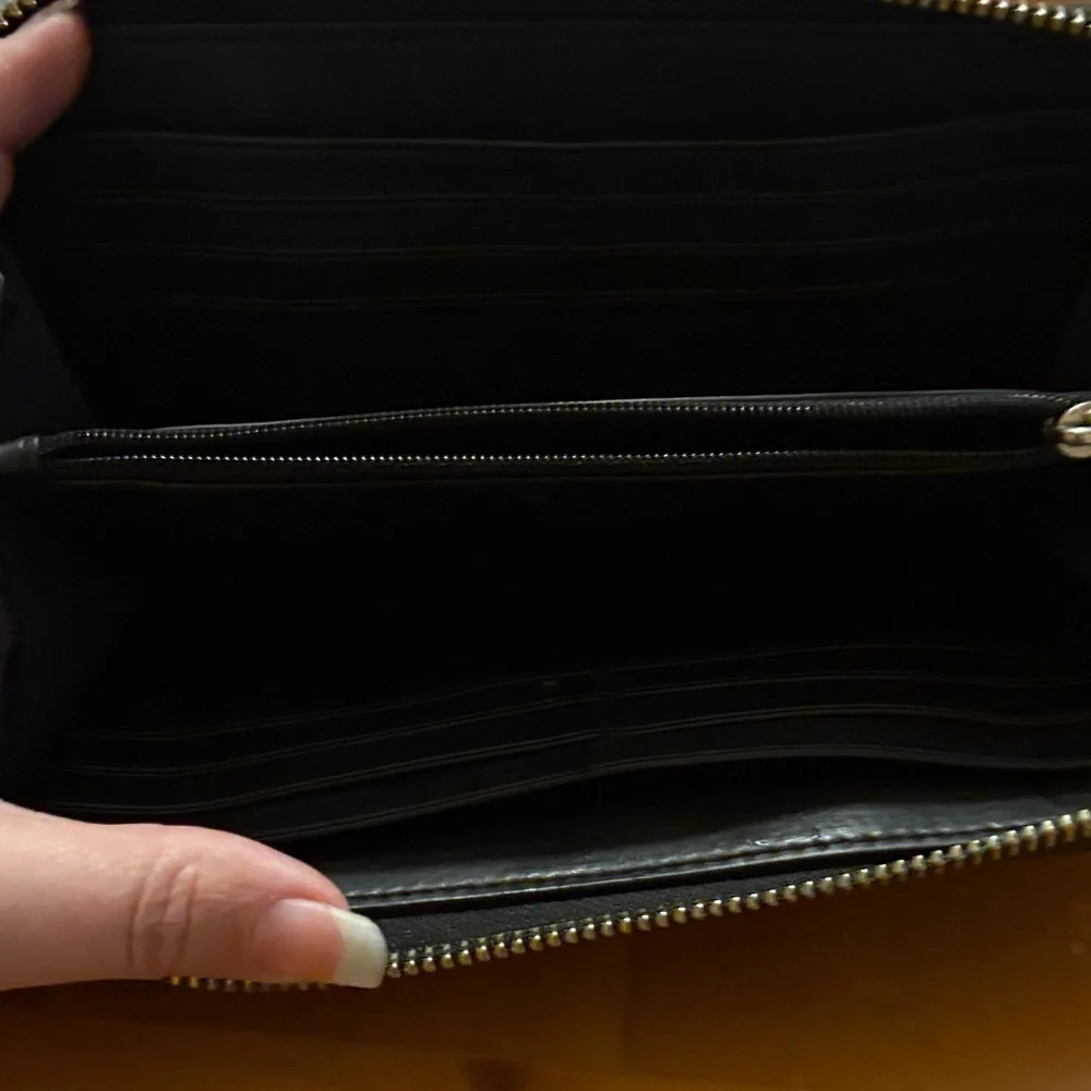 Coach Zip-Around Wallet in Black